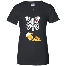 Halloween-Skeleton-Maternity-Pizza-_amp_-Beer-T-Shirt-costume