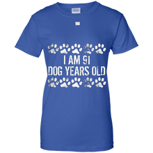 I-Am-91-Dog-Years-Old-Funny-13th-Birthday-T-Shirt