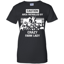 Funny-Caution-Area-Crazy-Farm-Lady-T-shirts