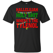 Hallelujah-Where's-The-Tylenol-Funny-Christmas-Movie-T-shirt