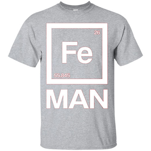 Fe-Man-Iron-Science-T-shirt-White-Periodic-Table-T-shirt