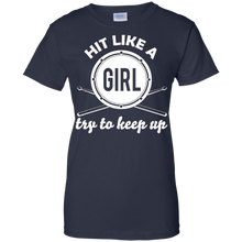 Drummer---HIT-LIKE-A-GIRL-TRY-TO-KEEP-UP-shirt