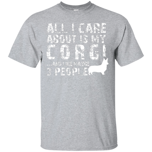 Corgi-Shirt-All-I-care-about-is-my-Corgi-T-shirt