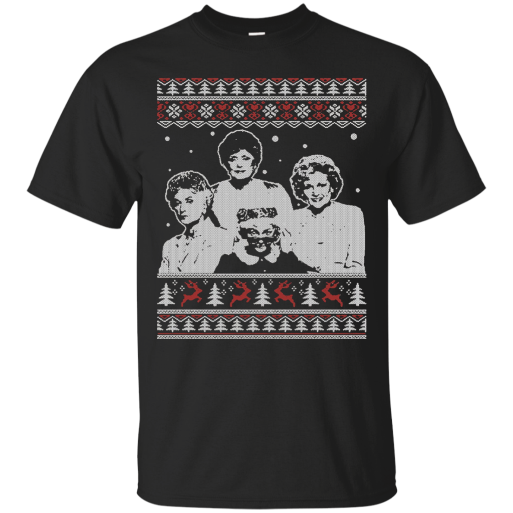 Golden-Girls-Queens-Ugly-Christmas-Sweater-T-Shirt