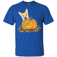 Corgi-_amp_-Pumpkin-Halloween-Tshirt-For-Women-Men