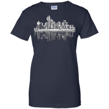 Dallas-Texas-Big-D-Skyline-Panorama-Drawing-T-Shirt