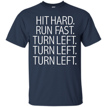 Funny-Hit-Hard-Run-Fast-Turn-Left-T-shirt-Baseball-PitcherBuy-Funny-Hit-Hard