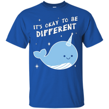 FUNNY-OK-TO-BE-DIFFERENT-T-SHIRT-Narwal-Zoo-Animal-Gift