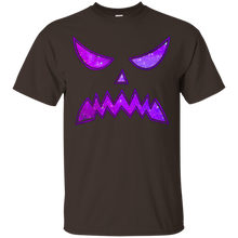 Creepy-Purple-Galaxy-Pumpkin-Face-T-Shirt