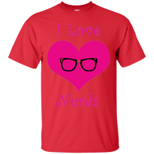 Girly-I-love-Nerds-pink-heart-T-Shirt