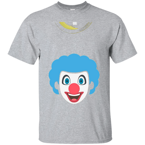 Clown-Emoji-T-Shirt-Red-Nose-Painted-Face-Happy-Smile