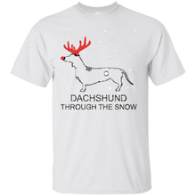 Dachshund-Through-The-Snow-Christmas-T-Shirt