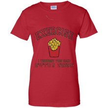 Exercise-I-Thought-You-Said-Extra-Fries-Food-Fit-Tee-Shirt