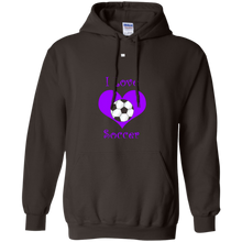 Girly-purple-i-love-soccer-heart-T-Shirt