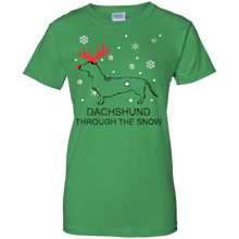 Dachshund-Through-The-Snow-Christmas-T-Shirt