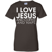 Funny---I-love-Jesus-and-coffee-and-naps---t-shirts