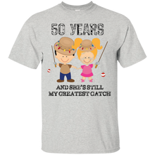 Funny-50th-Anniversary-Mens-Gift-Greatest-Catch-T-shirt