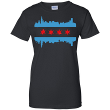 Flag-T-Shirts---Chicago-Flag-Skyline-Design-Tee