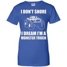 Funny-Monster-Truck-T-Shirt-I-Don't-Snore-Gift-Tee