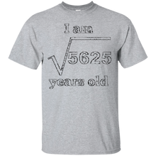 I-Am-75-Years-Old-Square-Root-Funny-75th-Birthday-T-Shirt