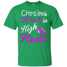 Closing-Deals-In-High-Heels-Real-Estate-Agent-Lady-tshirt