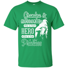 Grandpa-_-Grand-daughter-He-Is-Her-Hero-She-Is-His-Princess-T-Shirt