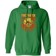 Firefighter-Fire-Department-Fire-Badge-and-Flag-T-shirt
