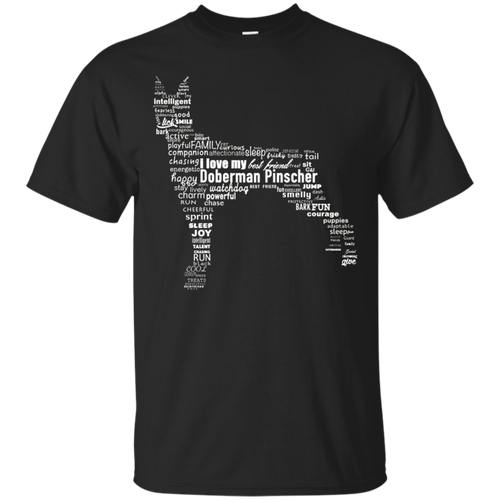 Doberman-Pinscher-Words-T-Shirt