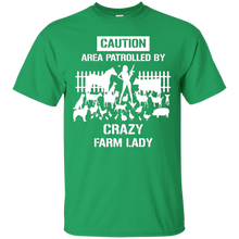 Funny-Caution-Area-Crazy-Farm-Lady-T-shirts