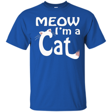 FUNNY-MEOW-I'M-A-CAT-T-SHIRT-Halloween-Costume-Cat-Lovers