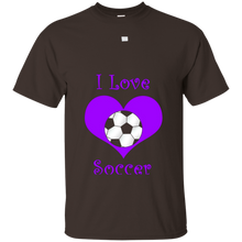 Girly-purple-i-love-soccer-heart-T-Shirt