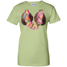 Hawaiian-Luau-Tiki-Coconut-Bra-Flower-Lei-Tee-Shirt-Costume