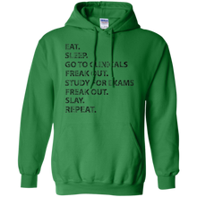 Funny-Nurses-shirt--Eat-sleep-go-to-clinicals-freak-out-tee