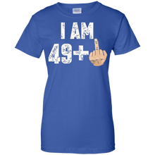 I-Am-49-+-Middle-Finger-Funny-50th-Birthday-T-Shirt