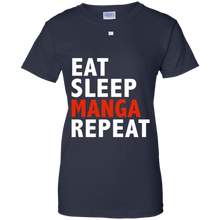 Funny-Eat-Sleep-Manga-Repeat-T-shirt-Comic-Books