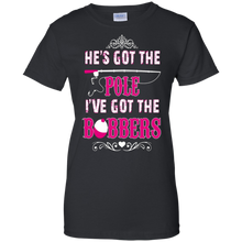 He's-Got-The-Pole-I've-Got-The-Bobbers-Fishing-T-Shirt