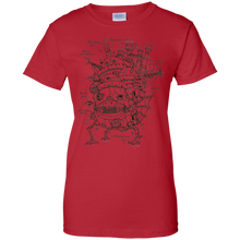 HOWL'S-MOVING-CASTLE-PLAN-T-SHIRT