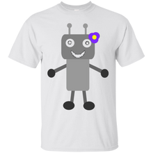 Cute-Robot-Girl-With-Flower-in-Hair-T-shirt
