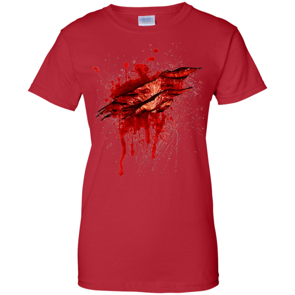 Bloody Scars Torn Halloween Tshirt for Boys Girls Women Men-T-Shirt –  Managatee