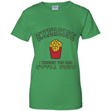 Exercise-I-Thought-You-Said-Extra-Fries-Food-Fit-Tee-Shirt