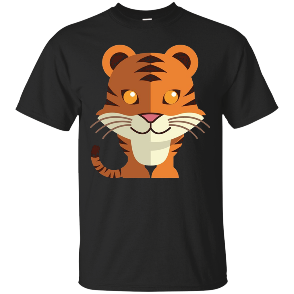 Funny-T-Shirt-Cartoon-Animals-Tiger-Tee
