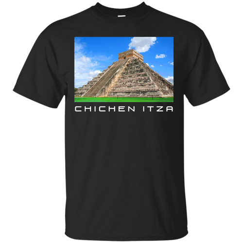 Chichen-Itza-Pyramid-Mexico-T-Shirt-Tee-Shirt-Travel