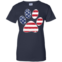 Dog-Paw-Print-T-shirt-Dog-Paw-Flag-T-shirt