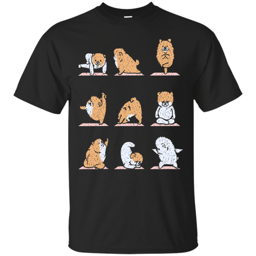 Dog-T-shirt-POMERANIAN-YOGA