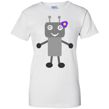 Cute-Robot-Girl-With-Flower-in-Hair-T-shirt
