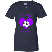 Girly-purple-i-love-soccer-heart-T-Shirt