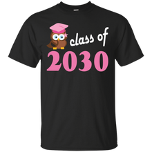 Class-Of-2030-T-shirt-Kids-Back-To-School-Girls-Owl-Tee