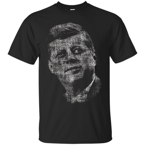 Cool-JFK-John-F-Kennedy-Text-Portrait-Shirt