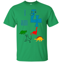 I-am-4-Four-Dinosaurs-Birthday-Funny-T-Shirt-Kids-Boys-Girls
