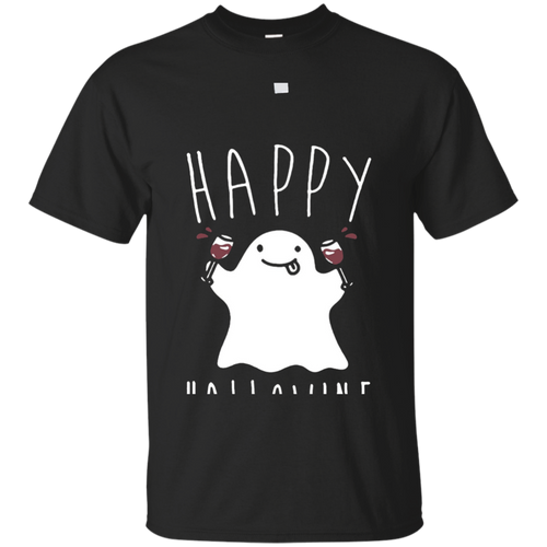 Happy-Hallowine---Funny-Ghost-T-shirt